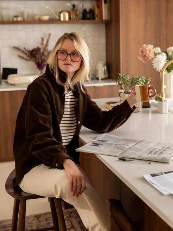 Women's Autumn and Winter Loose Solid Color Jacket-style Casual Button-down Shirt