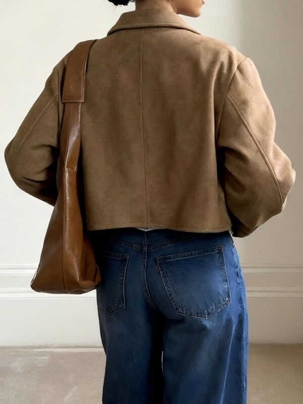 Women's Casual Short-style Lapel Blazer Jacket with European and American Style