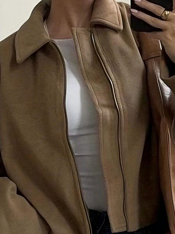 Women's Casual Short-style Lapel Blazer Jacket with European and American Style